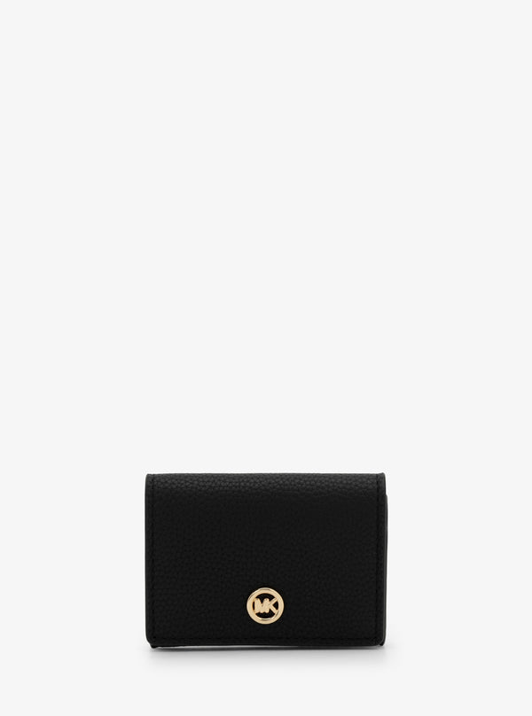 MK POP CHARM レザー フラップ カードケース スモール