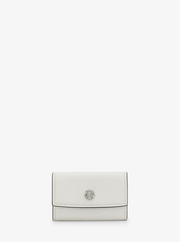 MK POP CHARM レザー ジップ キーケース エクストラスモール