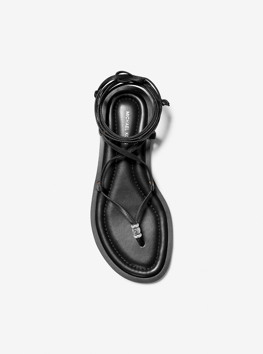 KHLOE レザー レースアップ サンダル