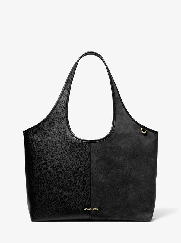 HENLY レザー アンド スエード トートバッグ ラージ