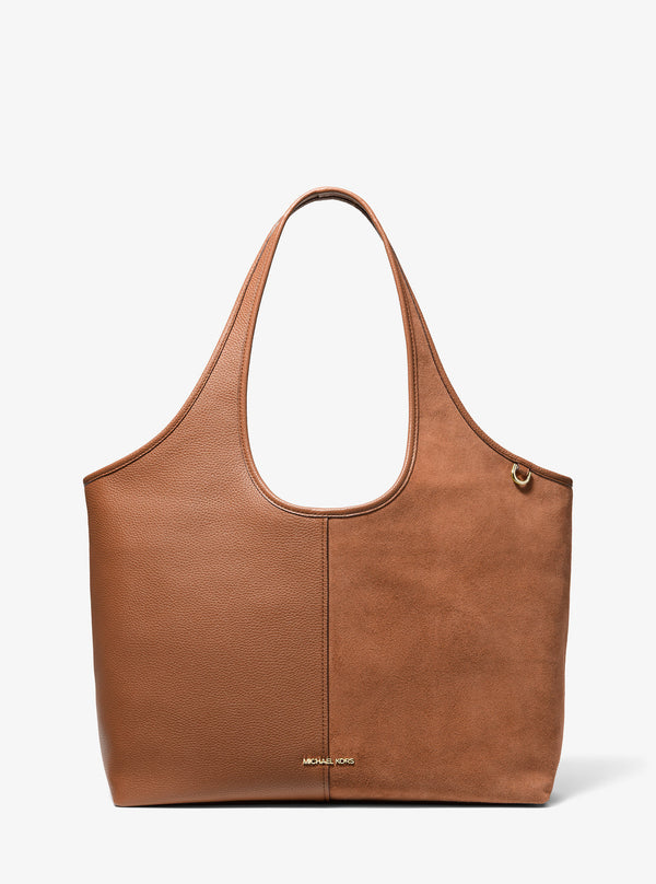 HENLY レザー アンド スエード トートバッグ ラージ