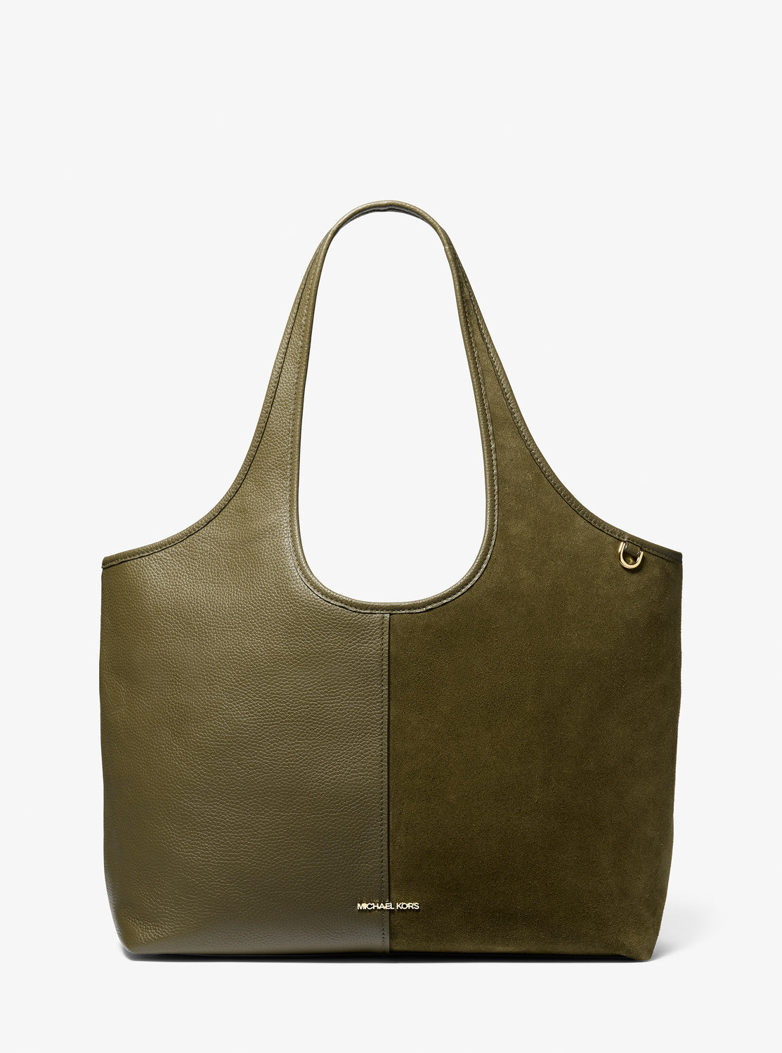 HENLY レザー アンド スエード トートバッグ ラージ
