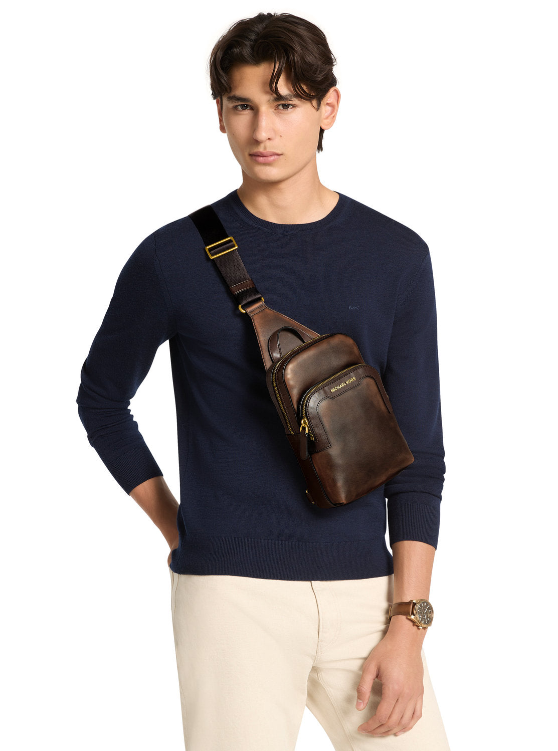 HUDSON バーニッシュレザー スリングパック