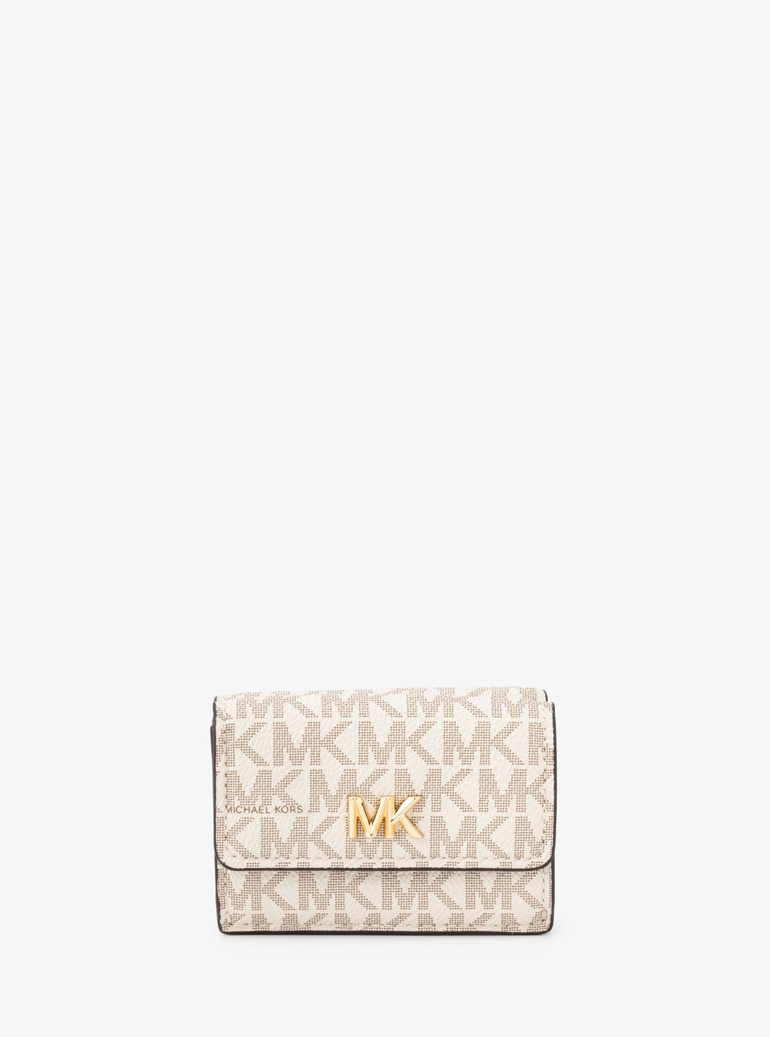MK FACET トライフォールド フラップ ウォレット スモール - MKシグネチャー