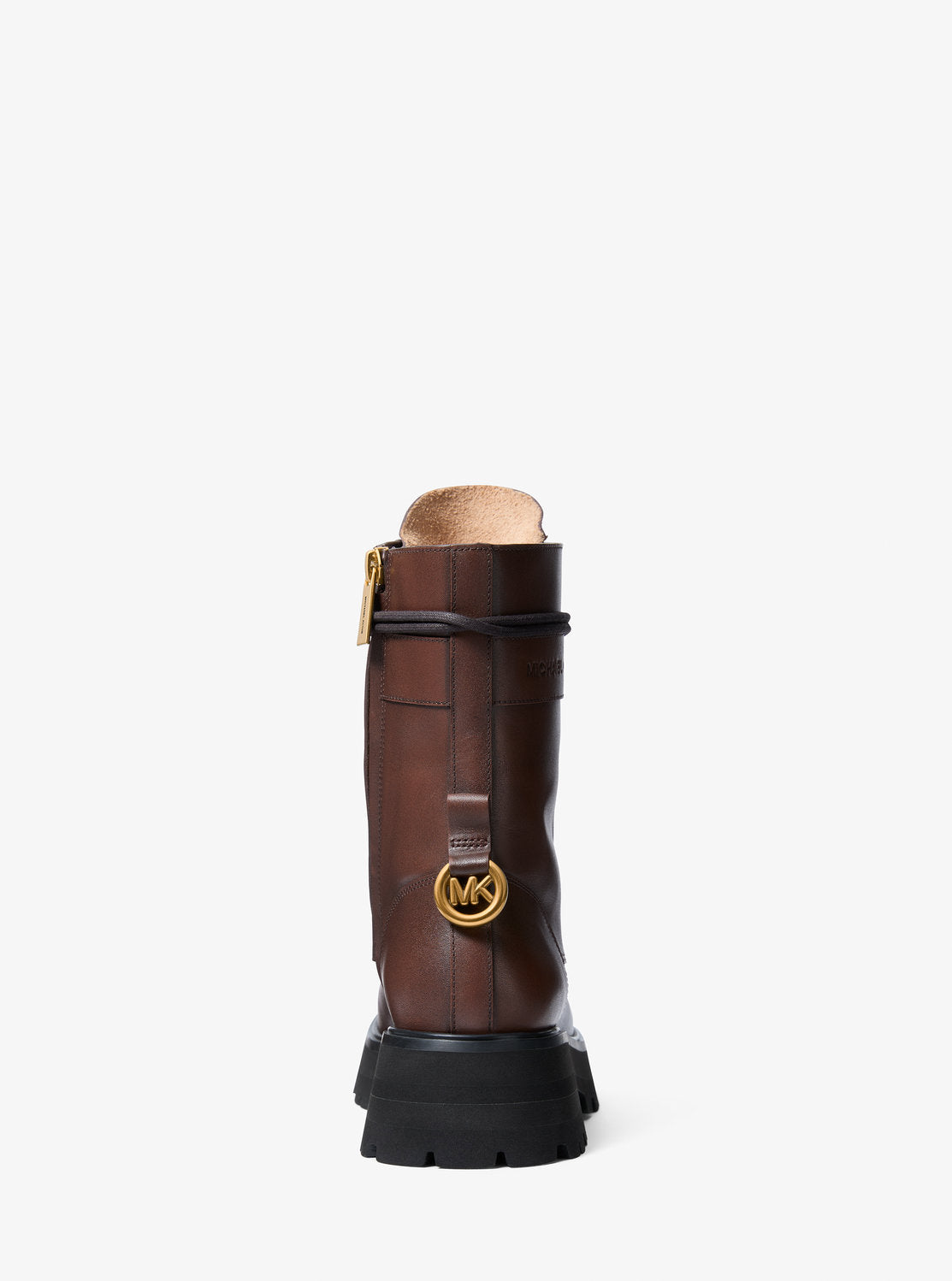 CALEB バーニッシュレザー コンバット ブーツ