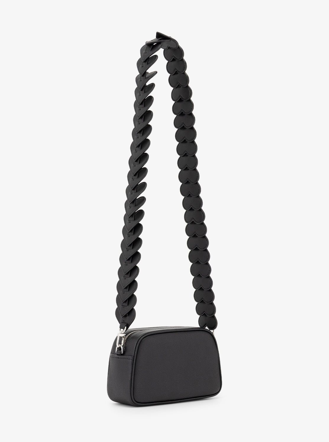 JET SET レザー & ハート エンブリッシュ ストラップ カメラバッグ スモール