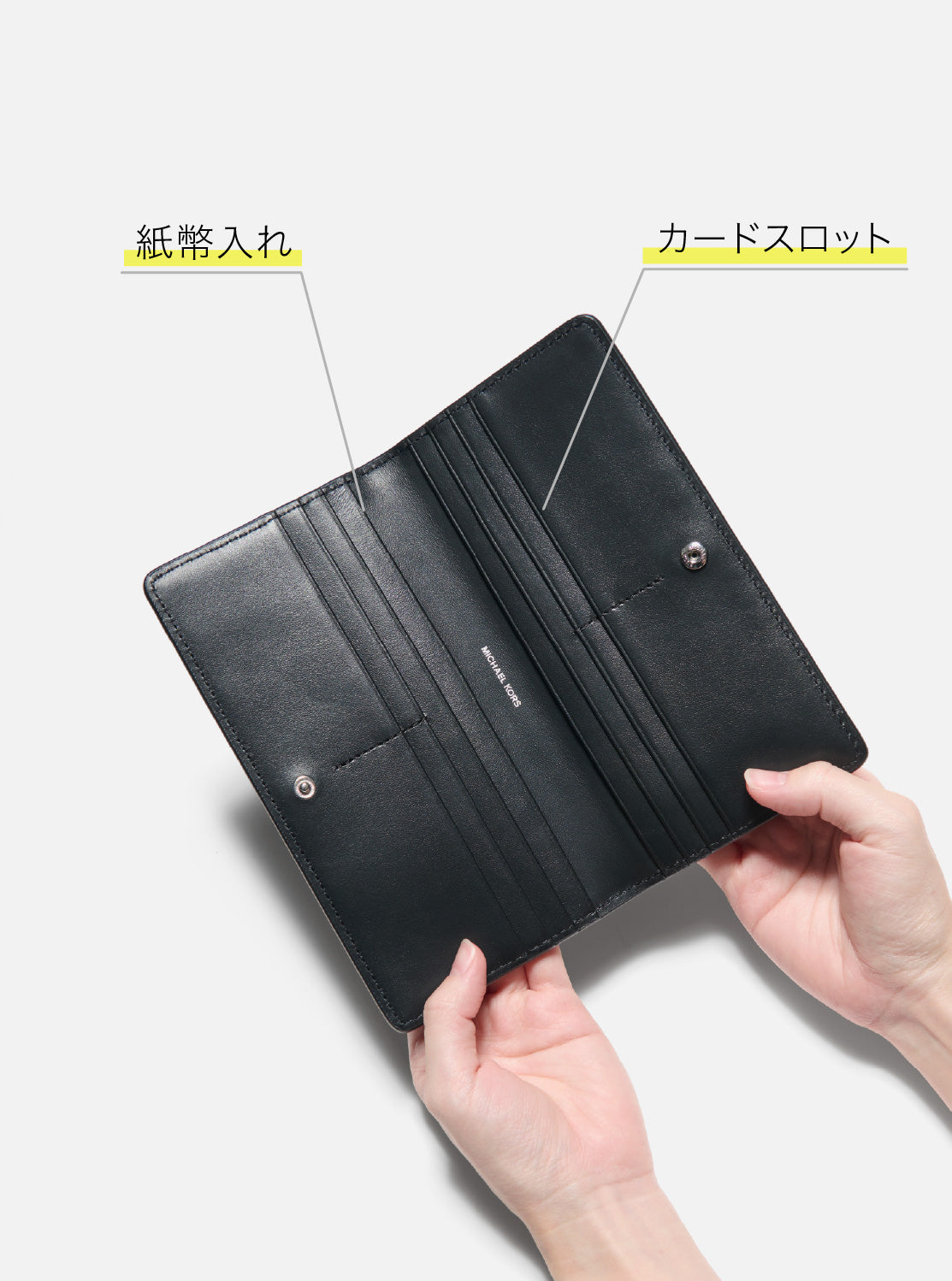 BRYANT ペブルレザー スリム スナップ ウォレット ラージ