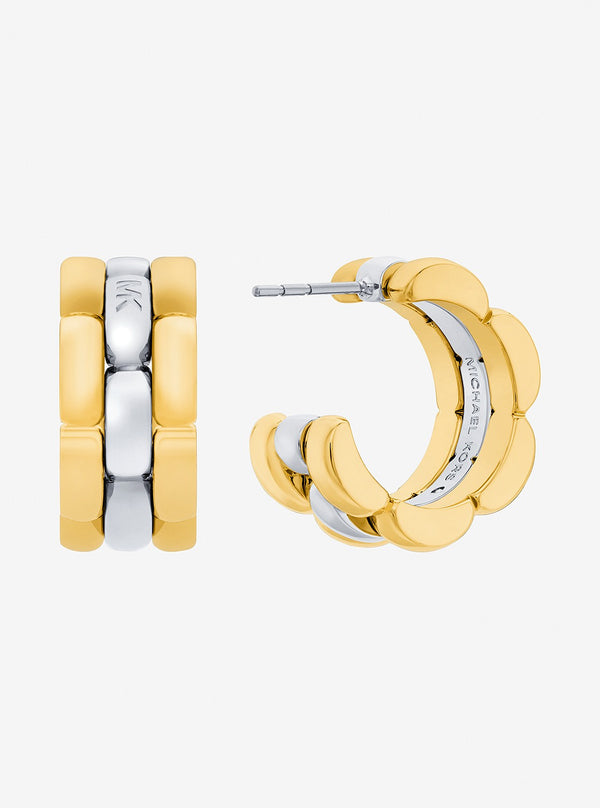 MK STATEMENT LINK ツートーン 3 リンク ハギーピアス