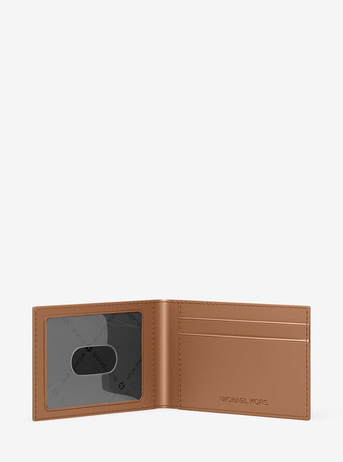 HUDSON ロゴエンボス レザー ビルフォールド ウォレット & パスケース