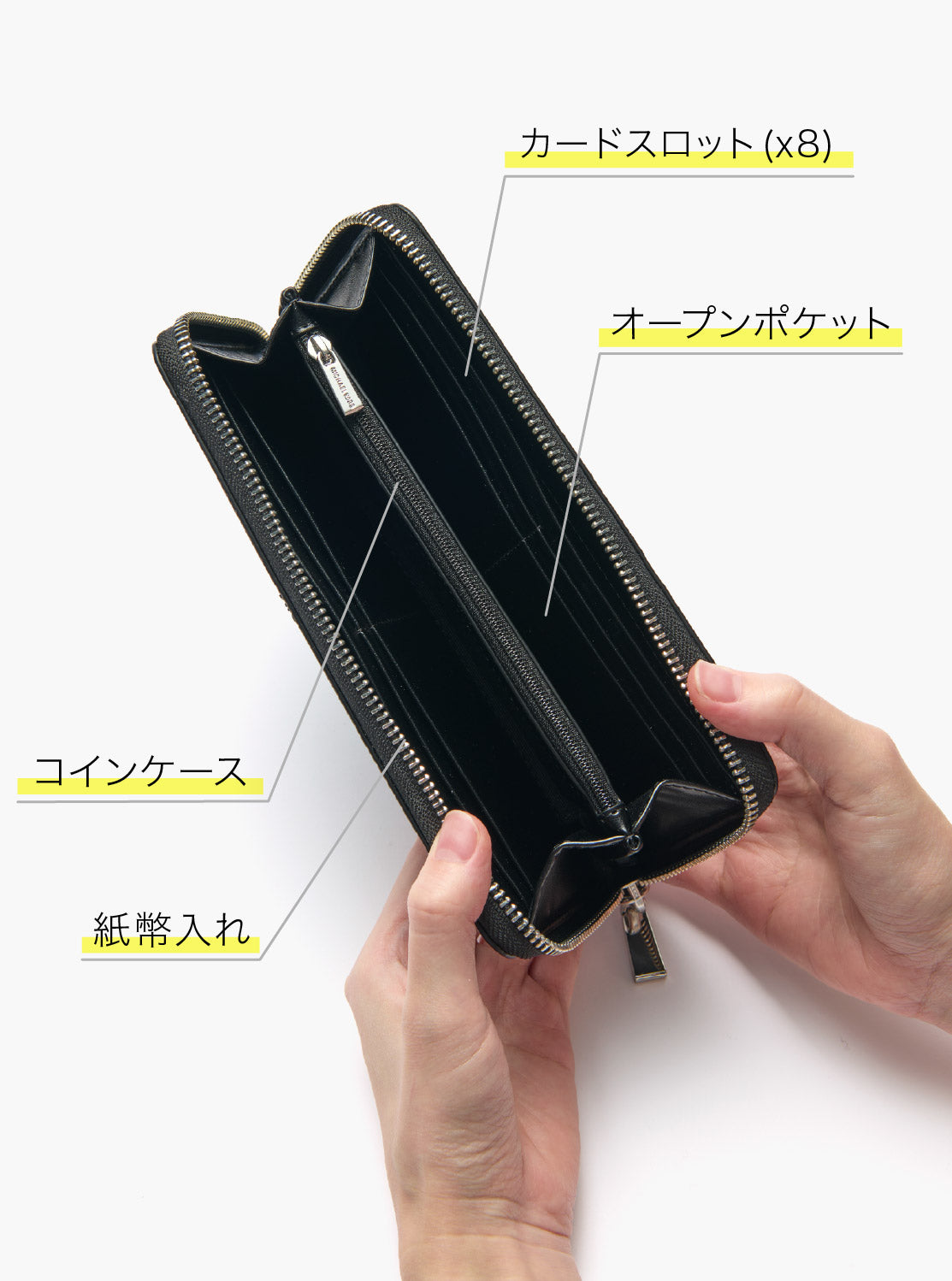 JET SET スリム ジップアラウンド コンチネンタル ウォレット ラージ