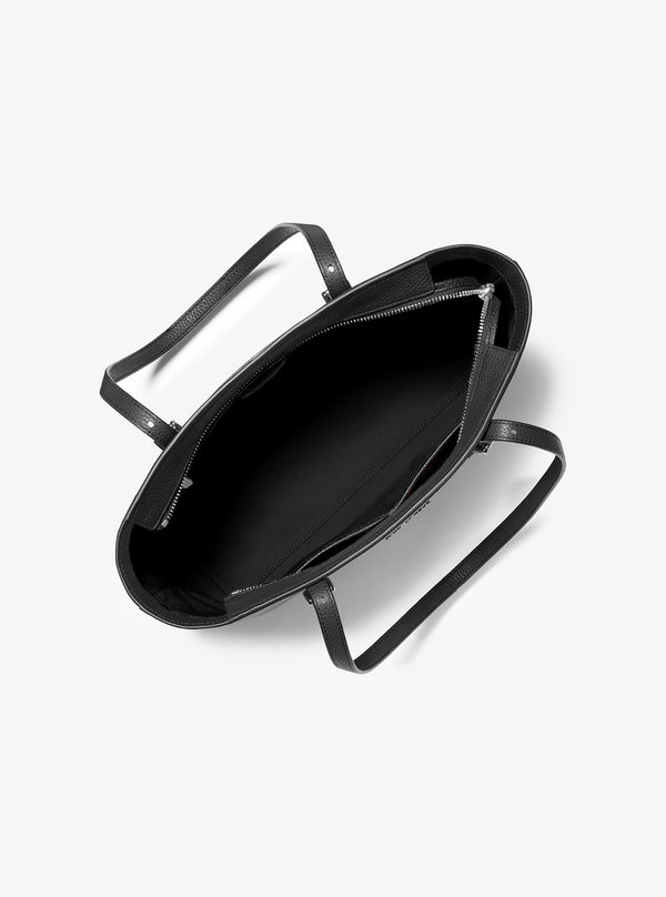 QUINN ぺブルレザー トップジップ トート ミディアム