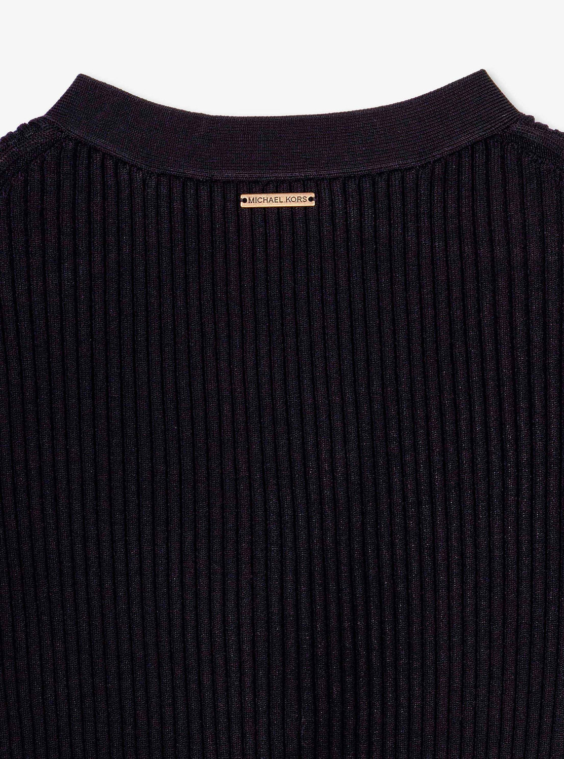 ロング Vネック リブ ドレス