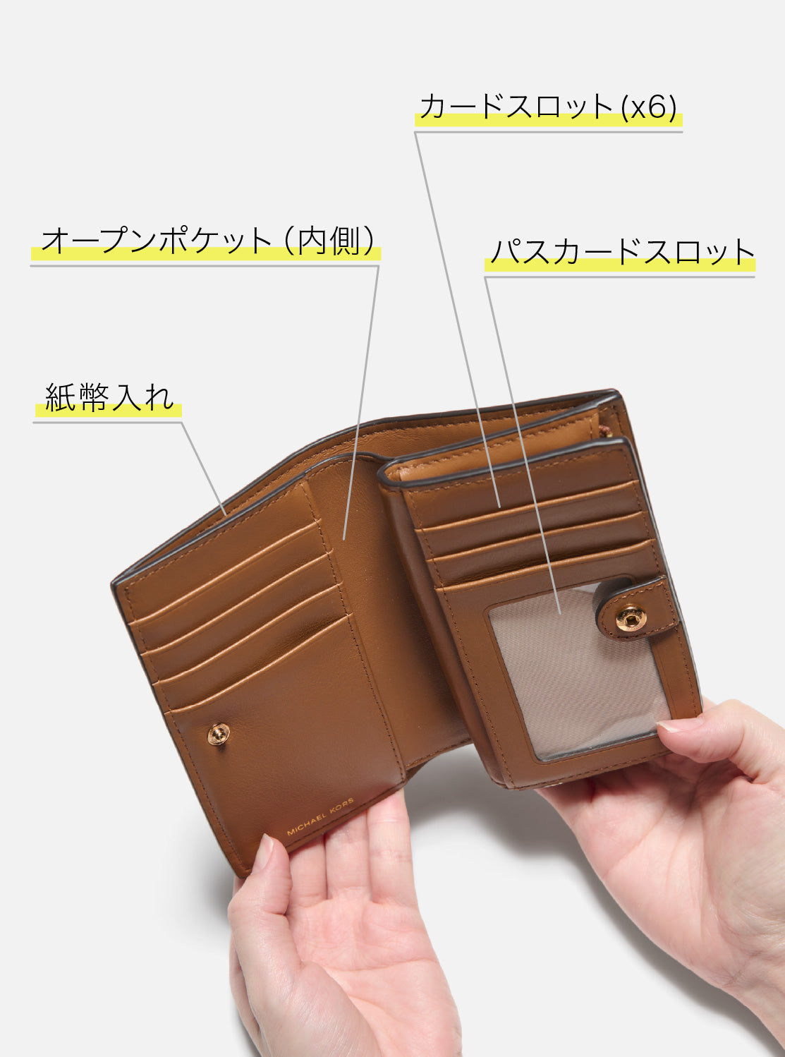 BRYANT ジップアラウンド ウォレット ミディアム - MKシグネチャー