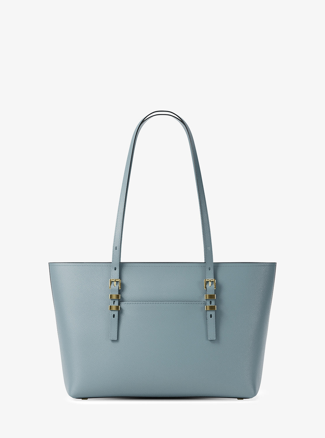 QUINN ぺブルレザー トップジップ トート ミディアム