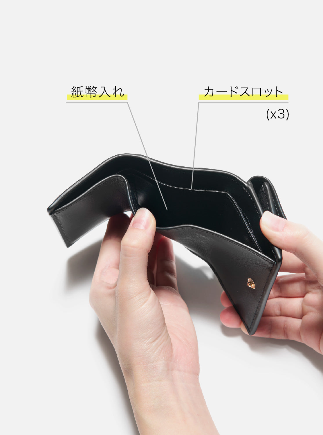 MK FACET トライフォールド フラップ ウォレット スモール
