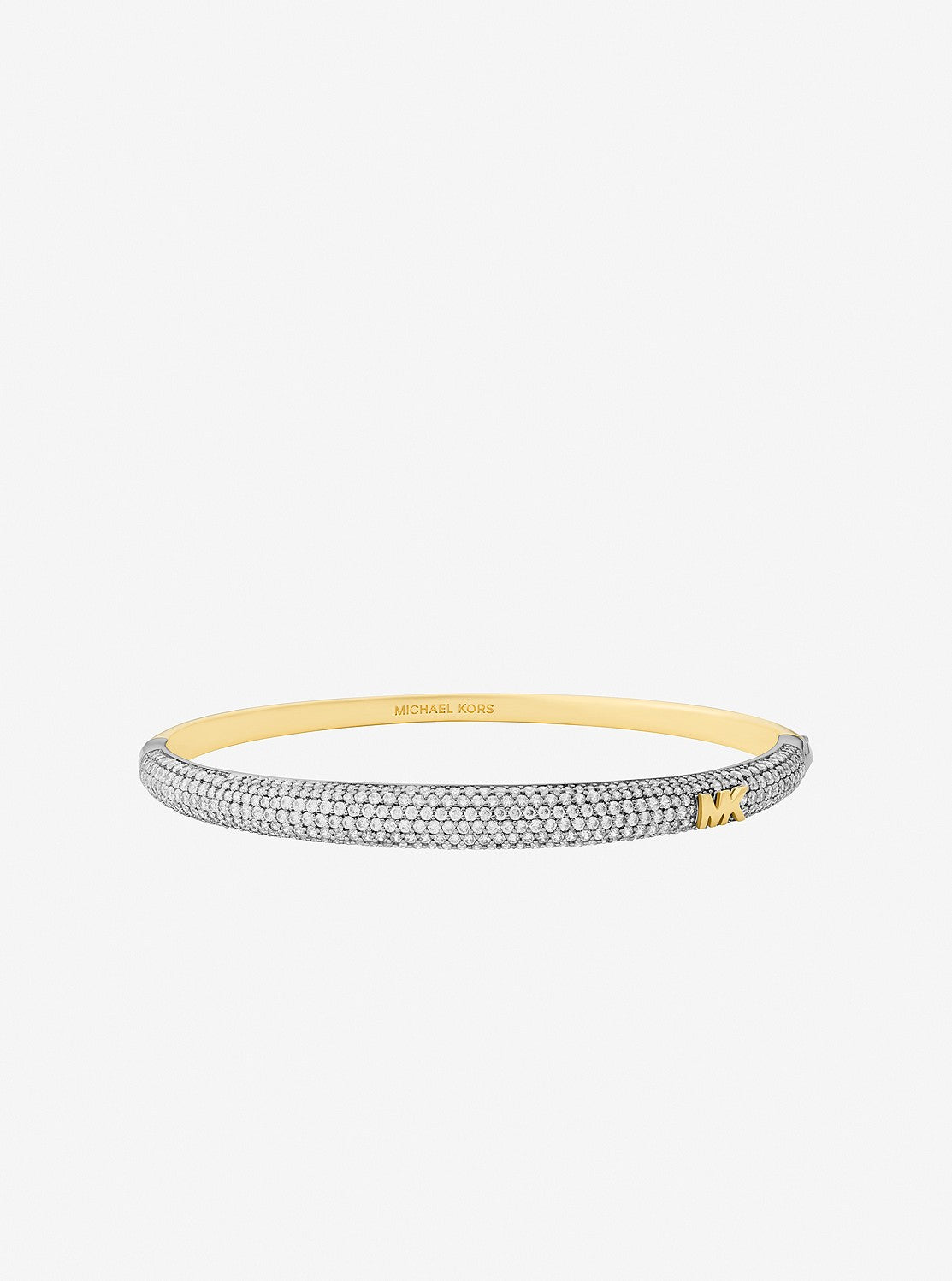 MICHAEL KORS ブレスレット　バングル パヴェ ツートーン ドーム バングル ブレスレット
