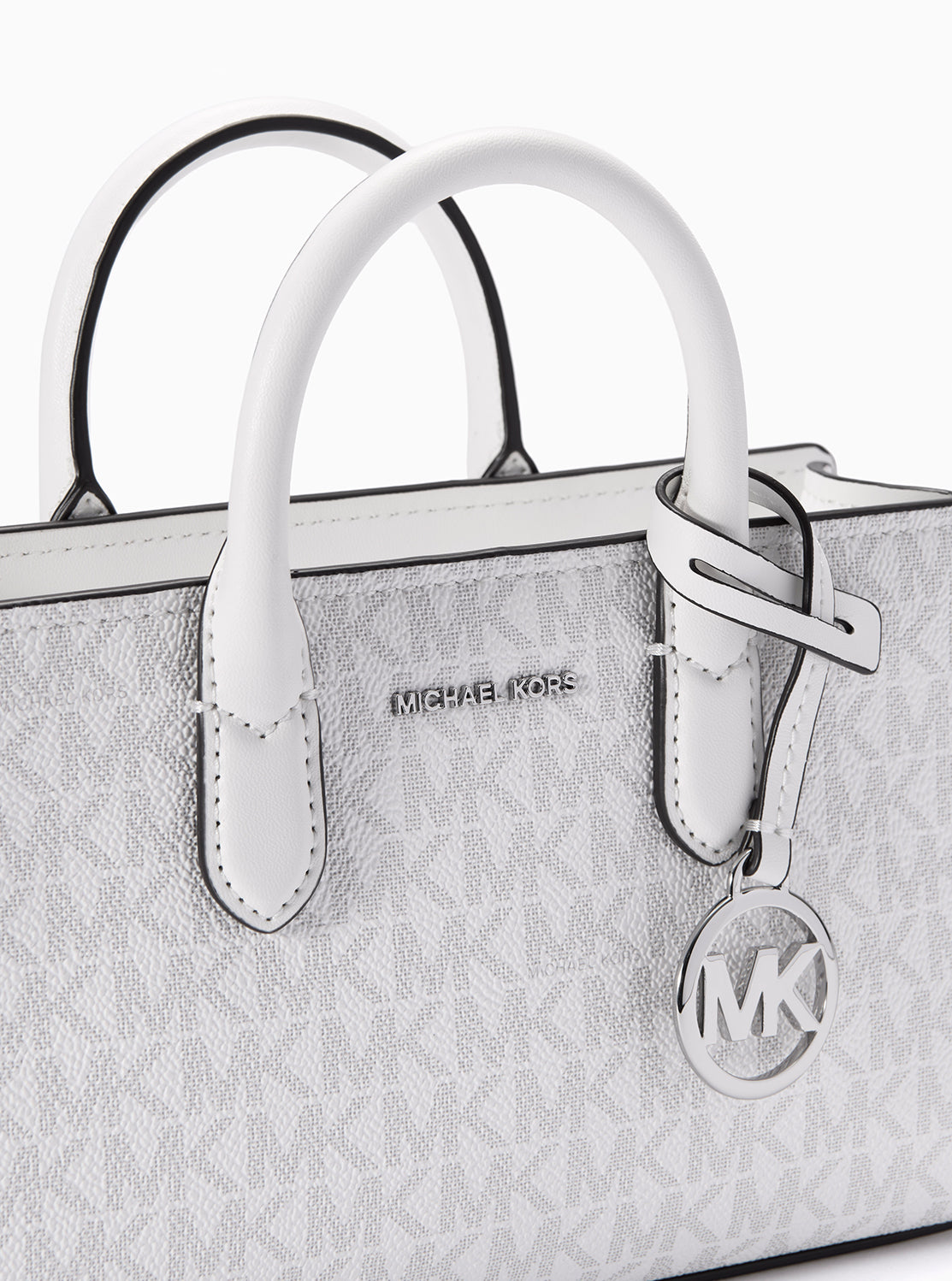 MICHAEL KORS ボディバッグ ホワイト SCARLETT クロスボディバッグ エクストラスモール - MKシグネチャー