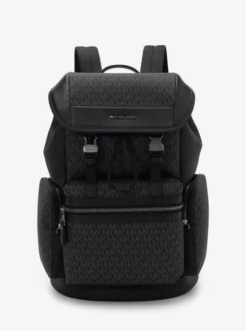 本日限り‼️タグ付き・新品❗️MICHAEL KORS ブラック ビジネスバッグ JET SET トリプルポケット バックパック - MKシグネチャー