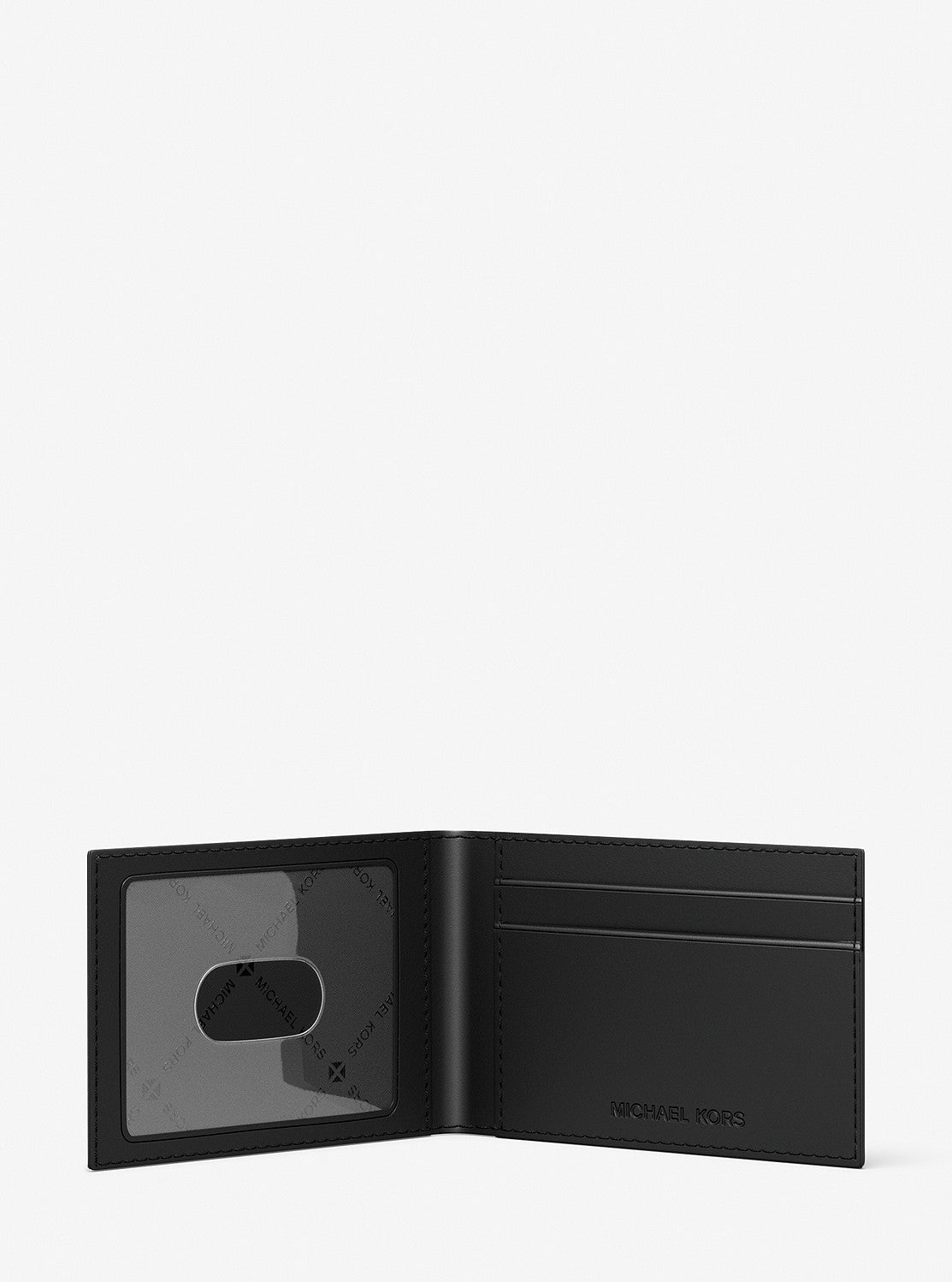 HUDSON ロゴエンボス レザー ビルフォールド ウォレット & パスケース