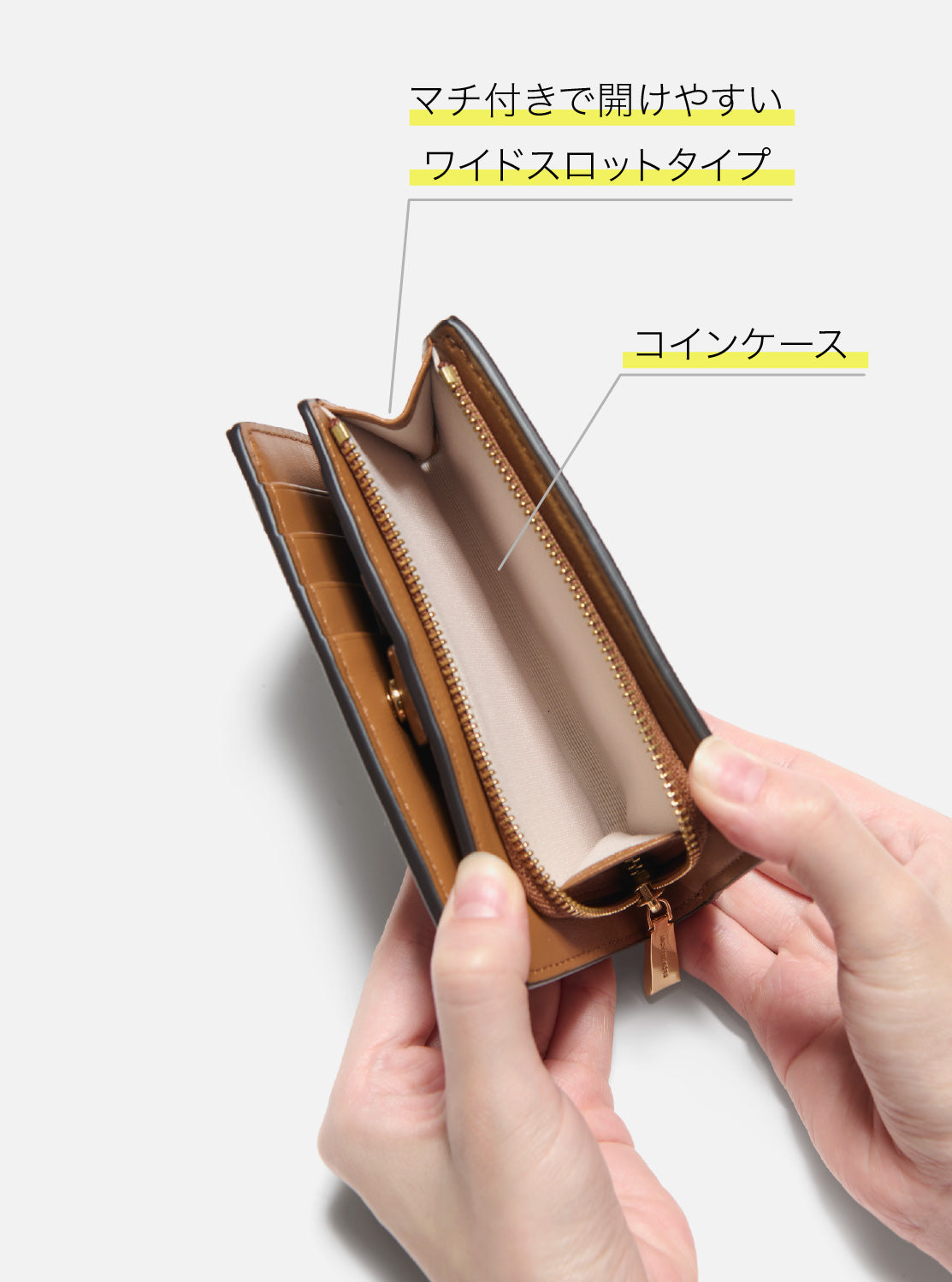 BRYANT ジップアラウンド ウォレット ミディアム - MKシグネチャー