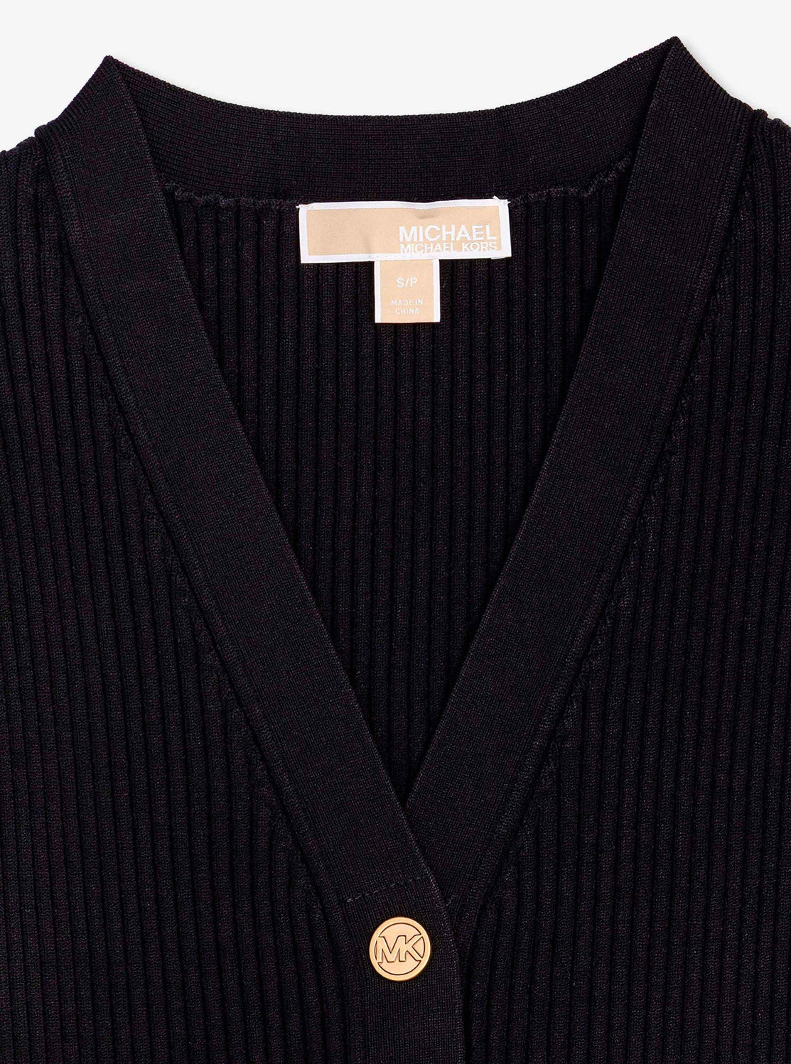 ロング Vネック リブ ドレス
