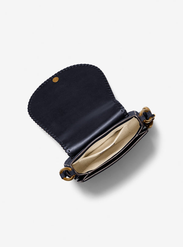JOSIE ホイップステッチ スエード サドルバッグ ミディアム