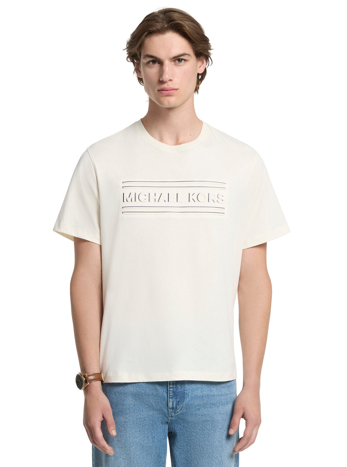 グラフィック ロゴ コットン ジャージー Tシャツ