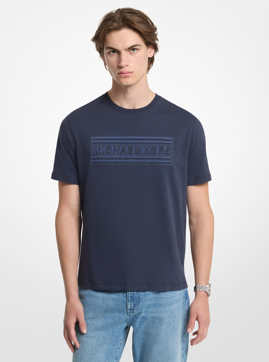 グラフィック ロゴ コットン ジャージー Tシャツ